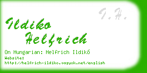 ildiko helfrich business card